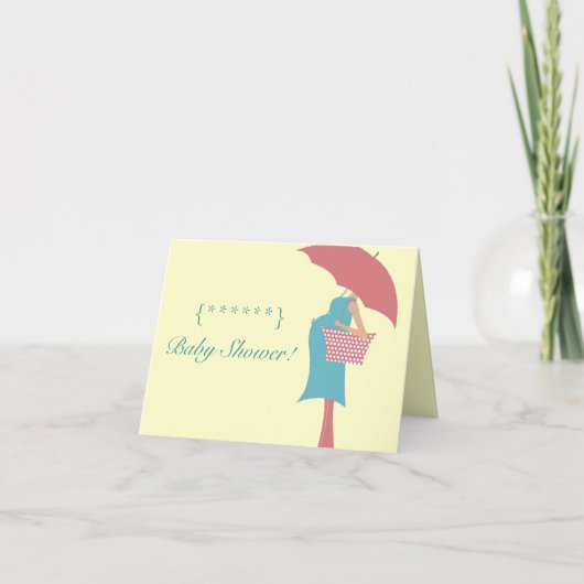 Babyparty! Einladung (Vorderseite)