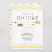 Babyparty-Einladung des Azteke-| Einladung (Vorne/Hinten)