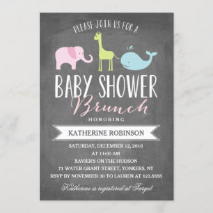 Babyparty-Einladung des Baby-Brunch- Einladung