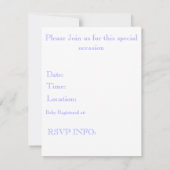 Babyparty-Einladung Einladung (Rückseite)