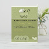 Babyparty-Einladung Einladung (Stehend Vorderseite)