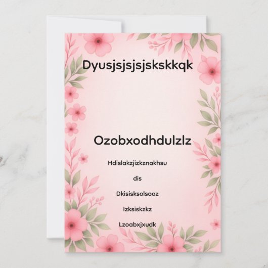 Babyparty-Einladung  Einladung (Vorderseite)