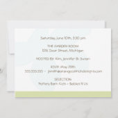 Babyparty-Einladung - rosa DoppelVogelbabys Einladung (Rückseite)