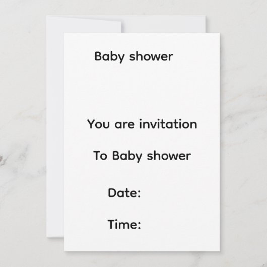 Babyparty-Einladung Save The Date (Vorderseite)