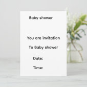 Babyparty-Einladung Save The Date (Stehend Vorderseite)