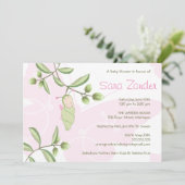 Babyparty-Einladung - Schmetterling Einladung (Stehend Vorderseite)