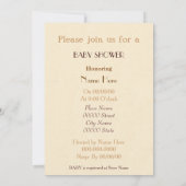 BABYPARTY-Einladungen neutral Einladung (Rückseite)