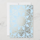 Babyparty-Einladungs-Goldfolien-Gewohnheits-Farbe Einladung (Rückseite)