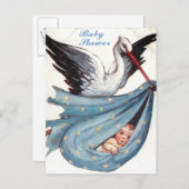 Babyparty Einladungspostkarte (Vorne/Hinten)