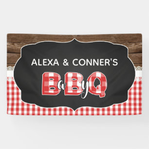 Babyparty-Fahne des Baby-Q - Rot Banner