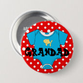 Babyparty-Familienname-Bevorzugung Button (Vorne & Hinten)