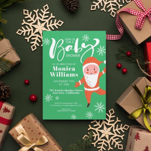 Babyparty | Frohe Weihnachten Weihnachten Einladung