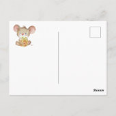 Babyparty | Frohe Weihnachtsmaus Einladung Postkarte (Rückseite)