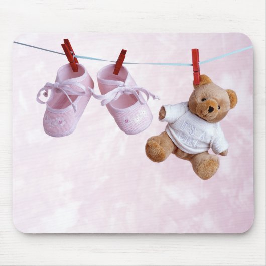 Babyparty für Mädchen Mousepad (Vorne)