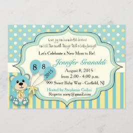 Babyparty für Mädchen oder Jungen Einladung