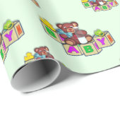 Babyparty Geschenkpapier (Rolleneckpunkt)