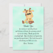 Babyparty-Geschlechts-Person-Giraffe Einladung (Vorderseite)