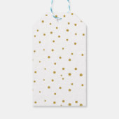 Babyparty | Gold Modern Calligraphy Gift Tag Geschenkanhänger (Rückseite)