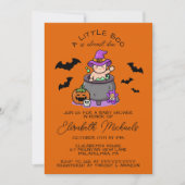 Babyparty | Halloween Lil' Boo Hexs Braubaby Mitteilungskarte (Vorderseite)