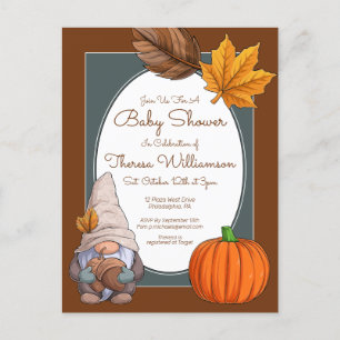 Babyparty   Herbst-Herbst Postkarte