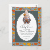 Babyparty | Herbst-Herbst Postkarte (Vorne/Hinten)