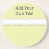 Babyparty im Gelb Untersetzer (Vorne)