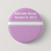 Babyparty im Rosa Button (Vorderseite)