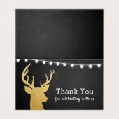 Babyparty | Imitats Gold Foil Antler | Kopfbrett (Außenseite Aufgefaltet)