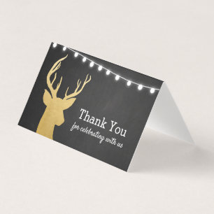 Babyparty Imitats Gold Foil Antler Kopfbrett