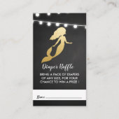 Babyparty | Imitats Gold Foil Mermaid Diaper Begleitkarte (Vorderseite)