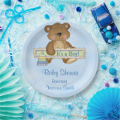 Babyparty ist es ein Jungen-Teddybär Pappteller (Party)
