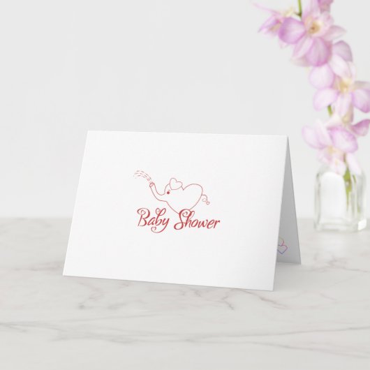 Babyparty Karte (Orchidee)