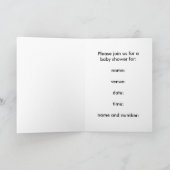 Babyparty-Karte - Afroamerikaner-Fee Einladung (Innenseite)