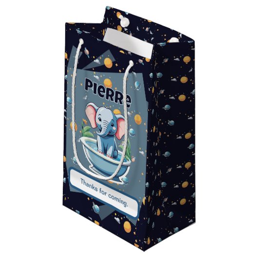 Babyparty Kleine Geschenktüte (Vorderseite Schrägansicht)