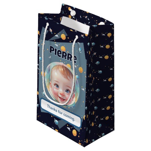 Babyparty Kleine Geschenktüte (Vorderseite Schrägansicht)