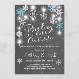 Babyparty laden Baby ein, das es kalter externer Einladung