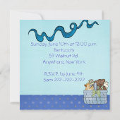 Babyparty laden ein einladung (Rückseite)