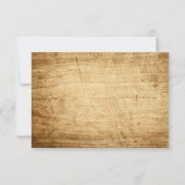 Babyparty laden | hölzerne Dusche ein Einladung (Rückseite)