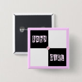 Babyparty-Mädchen Button (Vorne & Hinten)