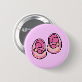 Babyparty (Mädchen) Button (Vorne & Hinten)