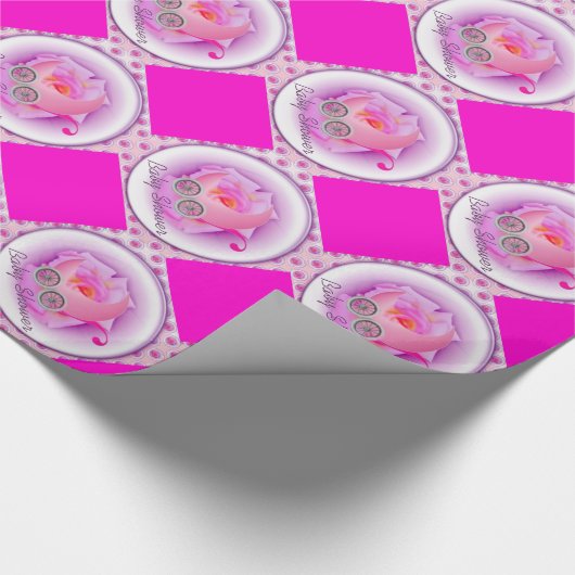 Babyparty oder Geburtstag Geschenkpapier (Ecke)