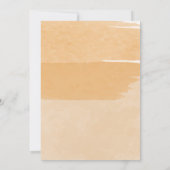 Babyparty | Orange Watercolor Lilie Einladung (Rückseite)