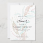 Babyparty | Pastell Watercolor Einladung (Vorderseite)