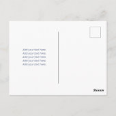 Babyparty | Pink Little Girl Meerjungfrau Postkarte (Rückseite)