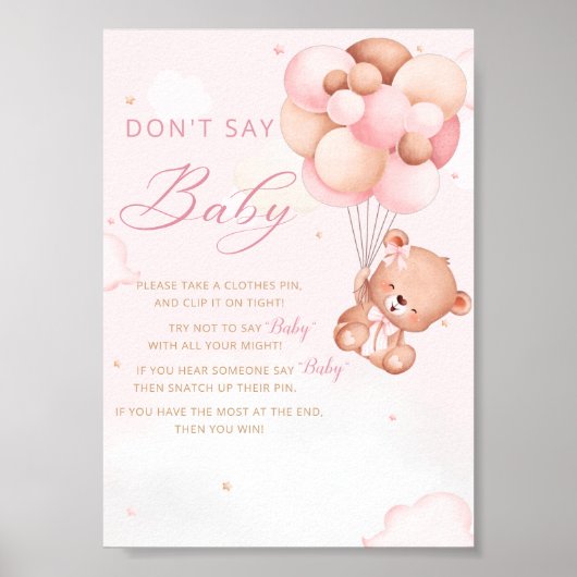 Babyparty Poster (Vorne)