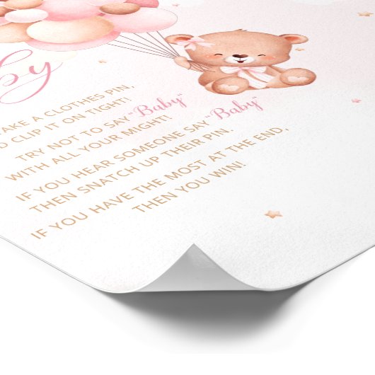 Babyparty Poster (Ecke)