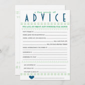 Babyparty-Ratekarte Einladung (Vorne/Hinten)