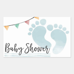 Babyparty Rechteckiger Aufkleber