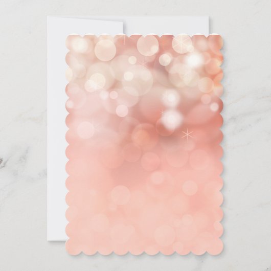 Babyparty-Rosa Bokeh Funkeln-Licht-Prinzessin-Girl Einladung (Rückseite)