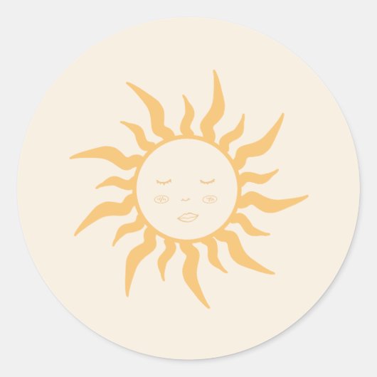 Babyparty Runder Aufkleber (Vorderseite)